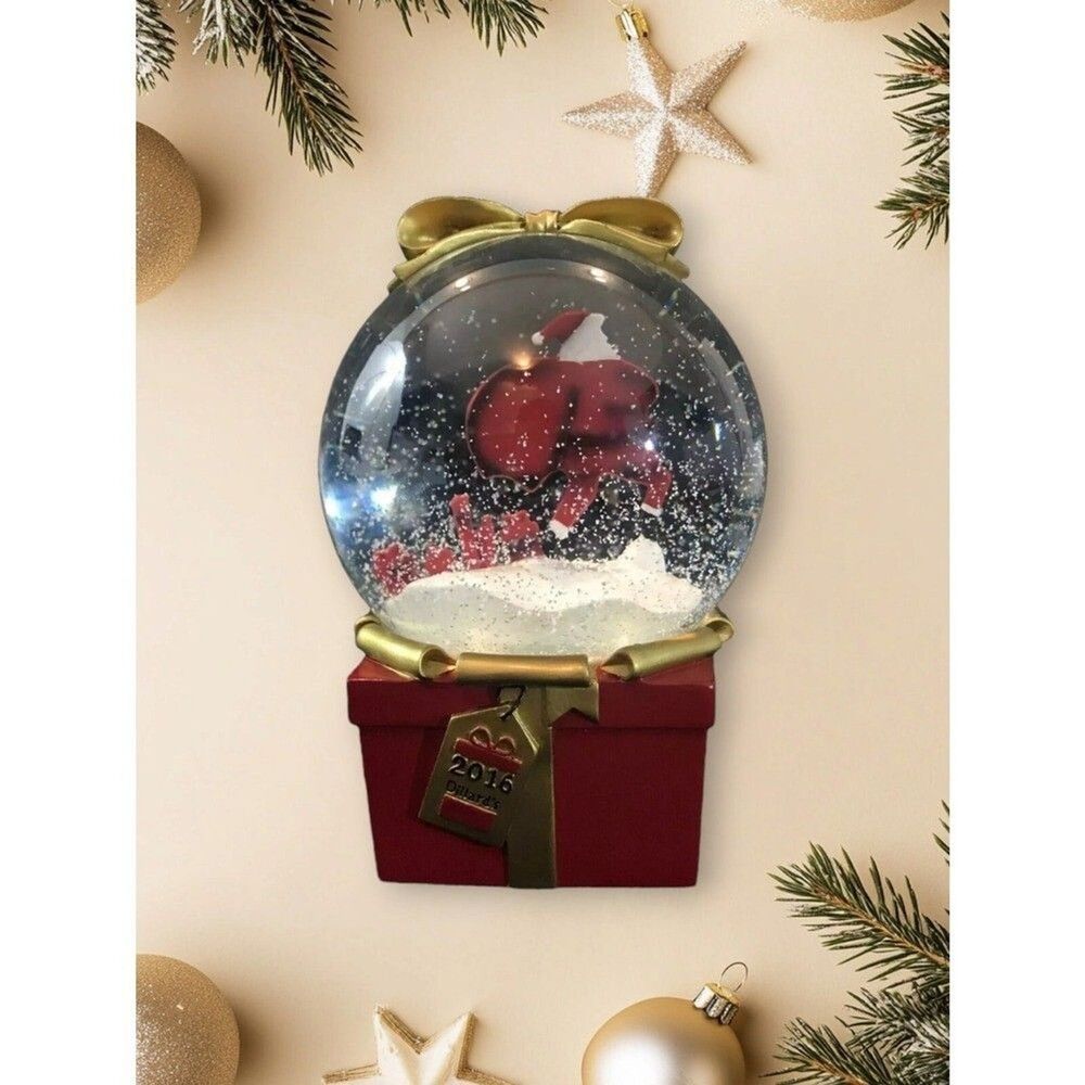 Dillard's Christmas Snow Globe Twas The Night Before Santa 2016 Snowglobe